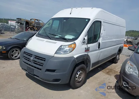 2017 Ram Promaster 2500 High Roof 159 Wb из США, поврежденный, VIN 3C6TRVDG1HES46842